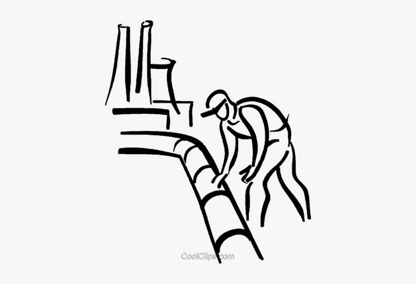 Person Looking A Pipeline Royalty Free Vector Clip, transparent png download