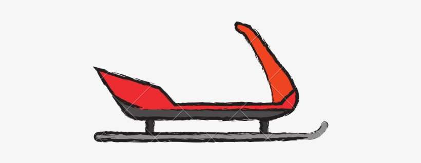 Snow Sled Icon Design - Icon Design, transparent png download