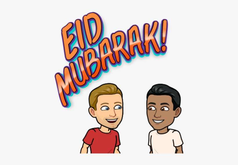 Celebrate Eid Al Adha With Exclusive Snapchat Stickers, - Bitmoji Eid Mubarak, transparent png download