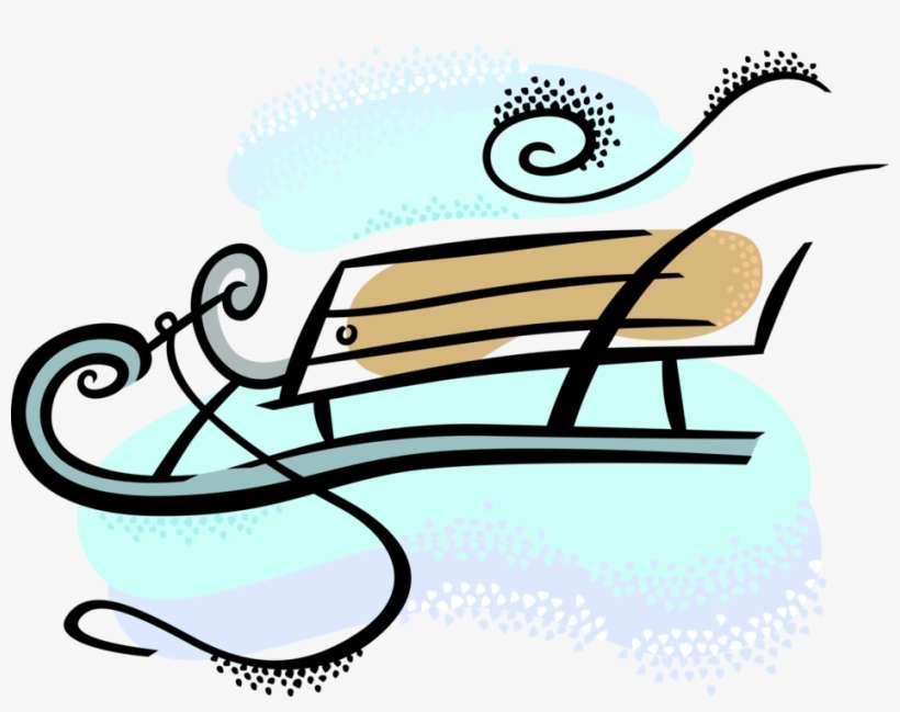 Sledding Drawing Snow Sled Png Freeuse Stock - Sled, transparent png download