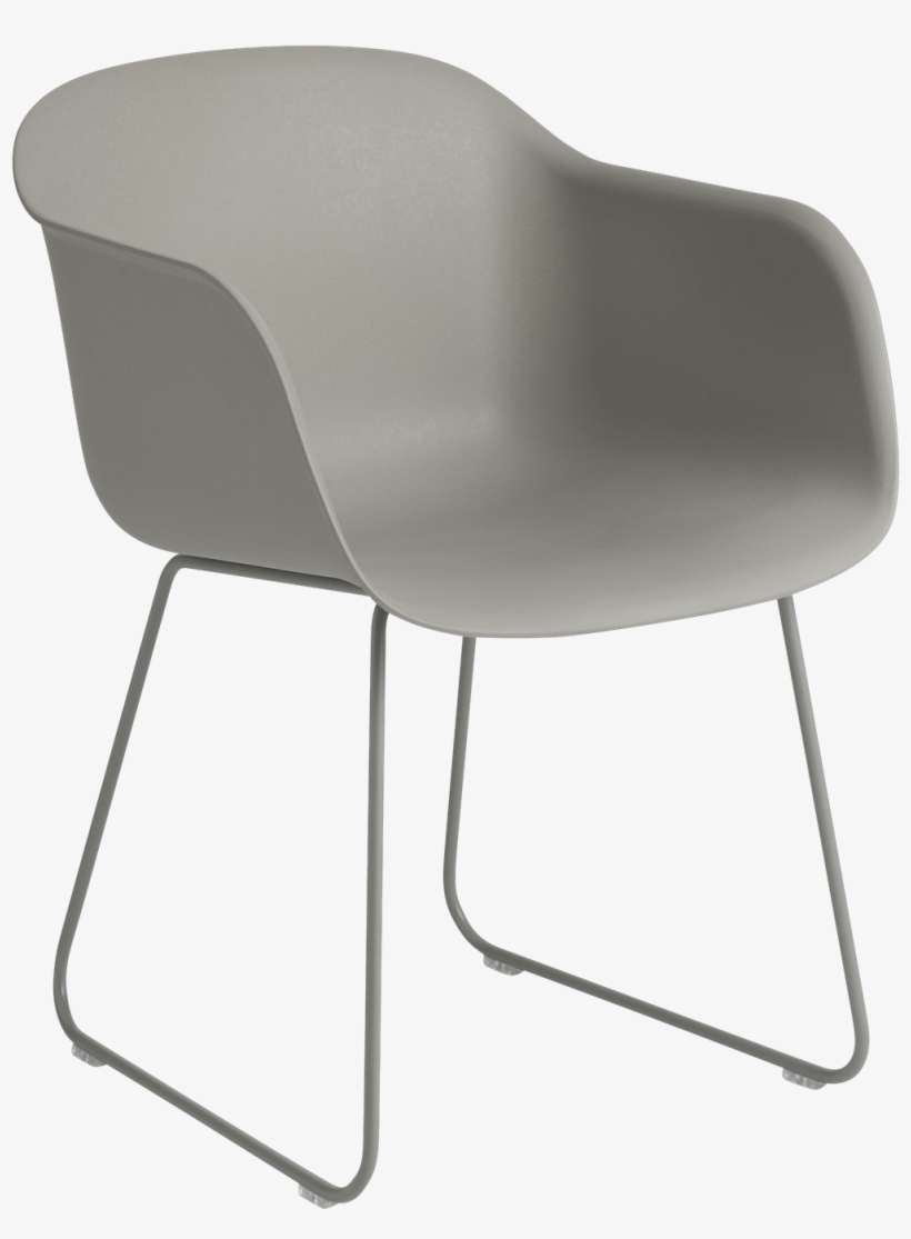 Fiber Armchair Sled Base Master Fiber Armchair Sled - Muuto Fiber Armchair, Sled Base, Grey, transparent png download
