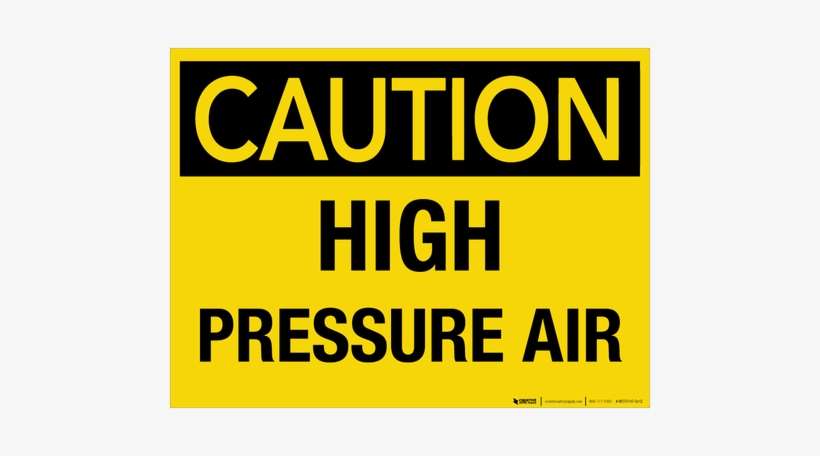High Pressure Air - Pinch Point Sign, transparent png download