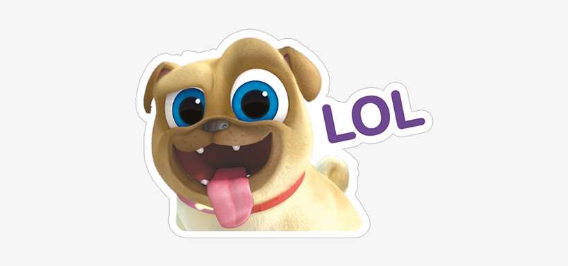 Viber Sticker «puppy Dog Pals» - Bingo E Rolly Imagens, transparent png download