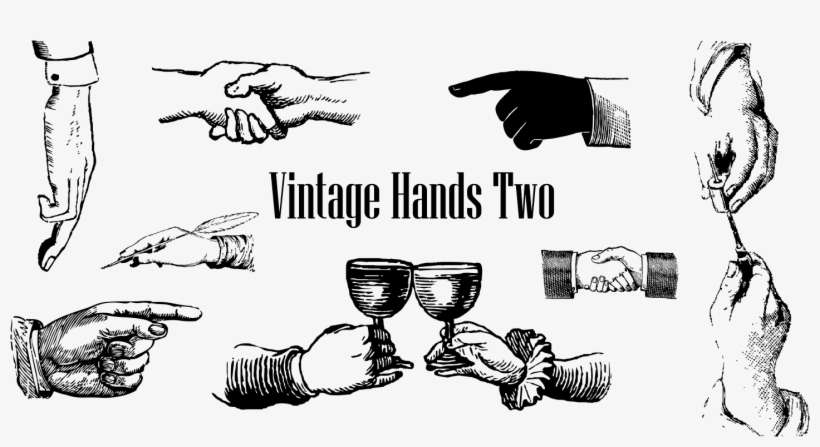 Gallery - Vintage Hand Font, transparent png download