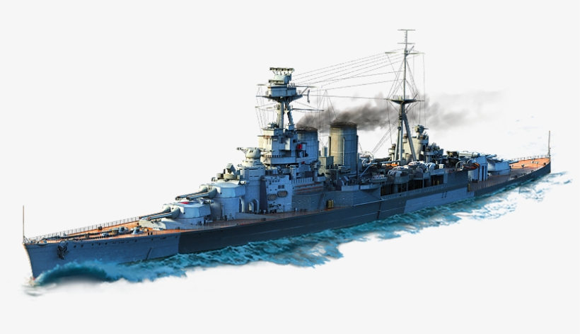 Hms Hood Tier Vii British Battleship 1 Port Slot - Roma World Of Warships, transparent png download