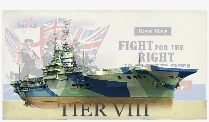 Royal Navy Cv - World Of Warships British Carriers, transparent png download