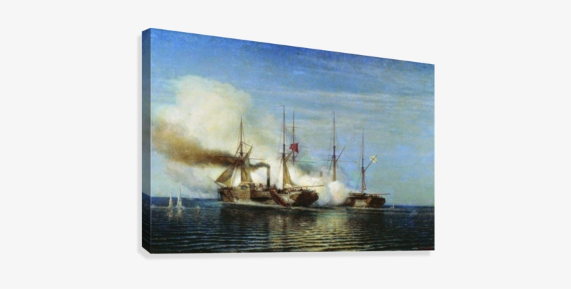 Battleship Art - Alexej Petrowitsch Bogoljubov Kunstdruck: Die Fregatte, transparent png download