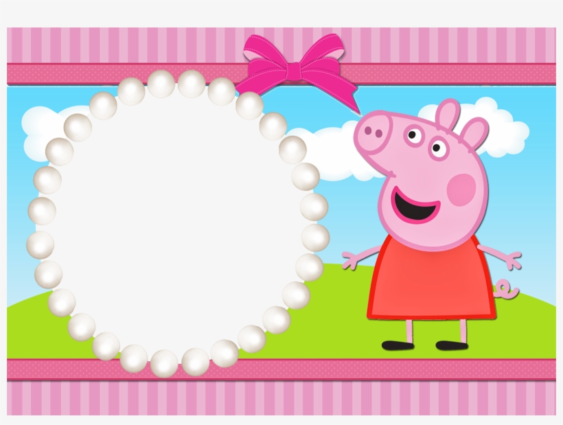 Moldura Peppa Png - Moldura Para Foto Peppa Pig, transparent png download
