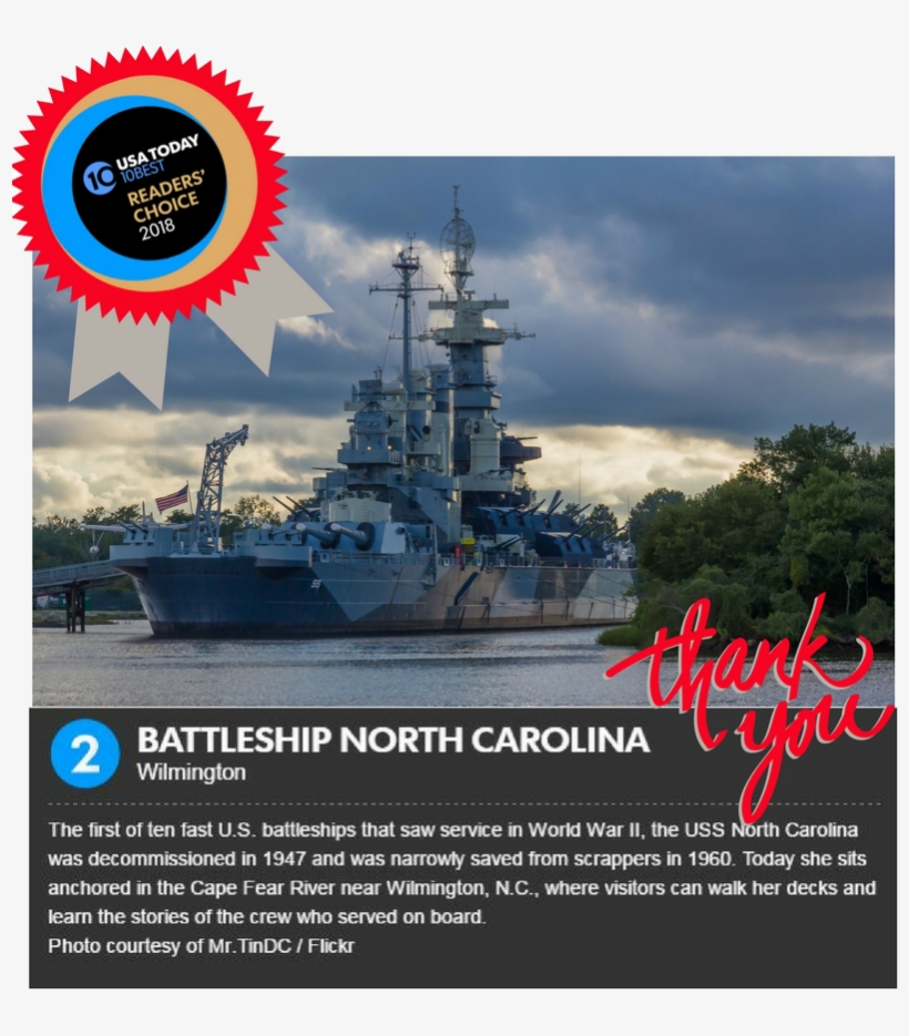 Meaghan Holmes Shared - Uss North Carolina (bb-55), transparent png download