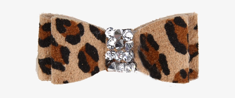 Crystal Rocks Cheetah Couture Hair Bow - Rock, transparent png download