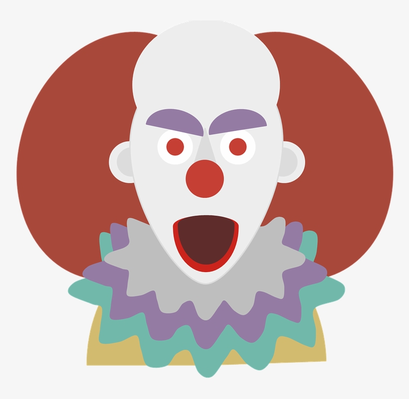Clown, Terror, Halloween, Chilling, Look, Monster - Clown, transparent png download