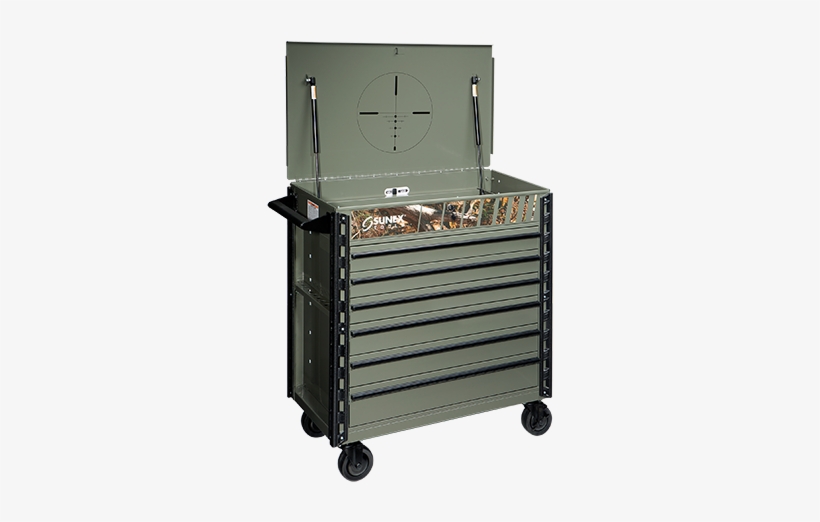 Premium Full Drawer Service Cart- Camo - Sunex Camo Cart, transparent png download