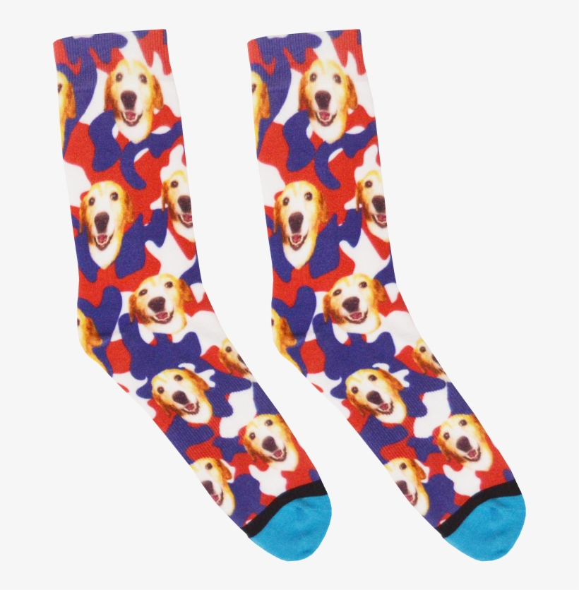 Custom Fourth Of July Camo Socks - Sock, transparent png download