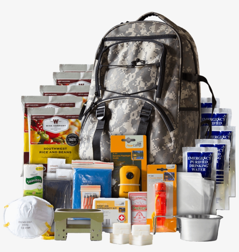 5 Day Camo Survival Backpack - Wise Foods 5 Day Survival Backpack, Camo, transparent png download