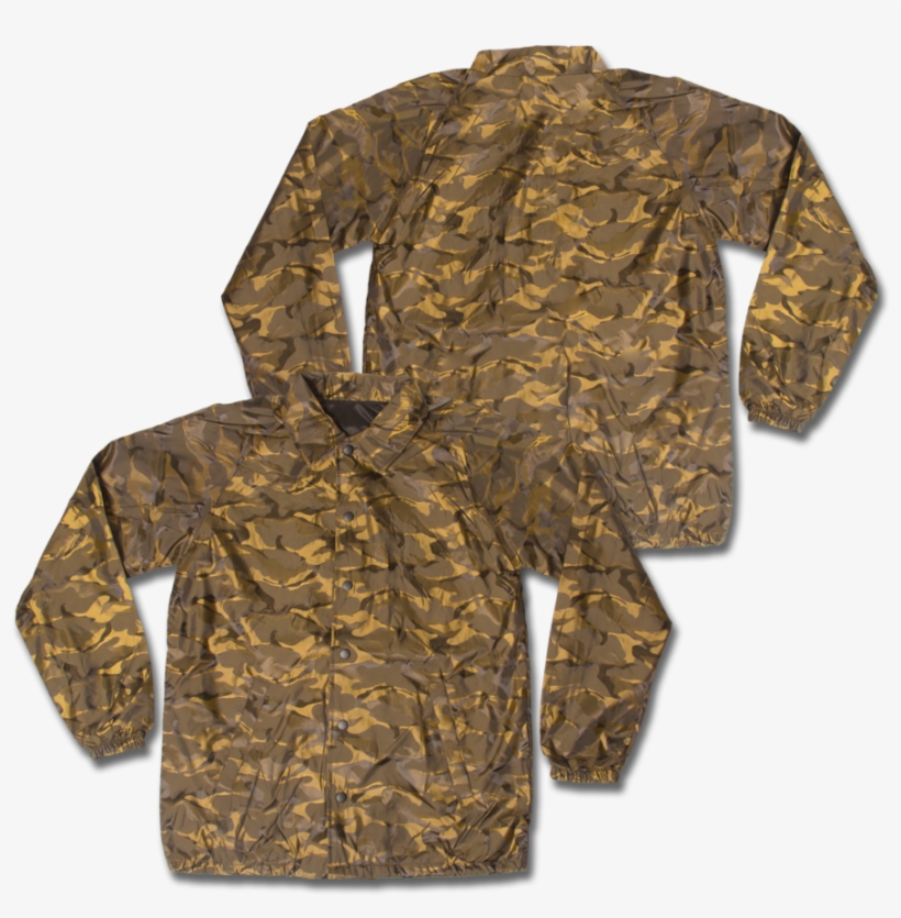 Custom Black Camo Coaches Jacket Custom Tan Camo Coaches - Jpeg, transparent png download