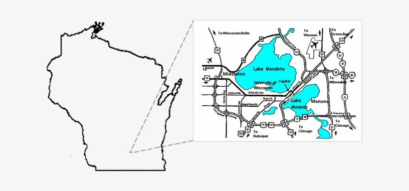 Click On A Dot For Walk Details - Walking Map Madison Wi, transparent png download