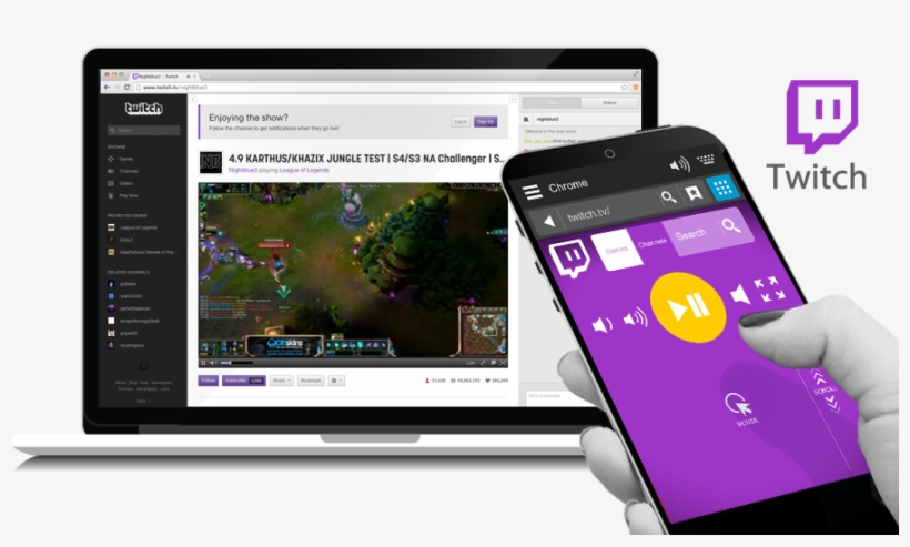 Twitch Remote - Computer, transparent png download