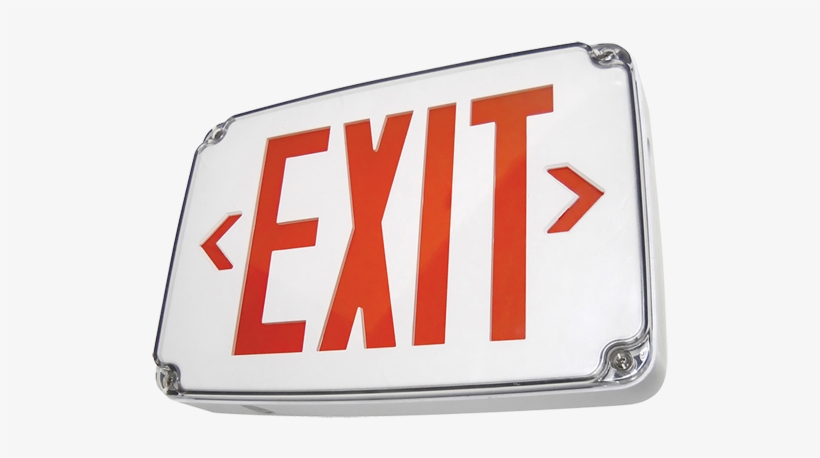 Dlw Led Wet Location Exit Lighting Fixture - Wet Location Exit Signs, transparent png download