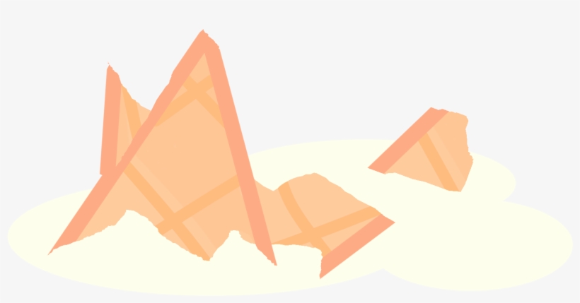 Ice-cream Broken - Construction Paper, transparent png download