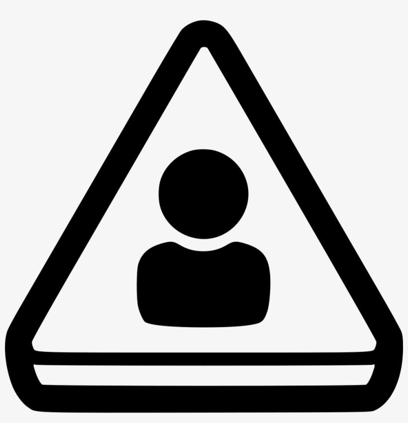 Caution Attention Person User Account Profile Comments - Sign, transparent png download
