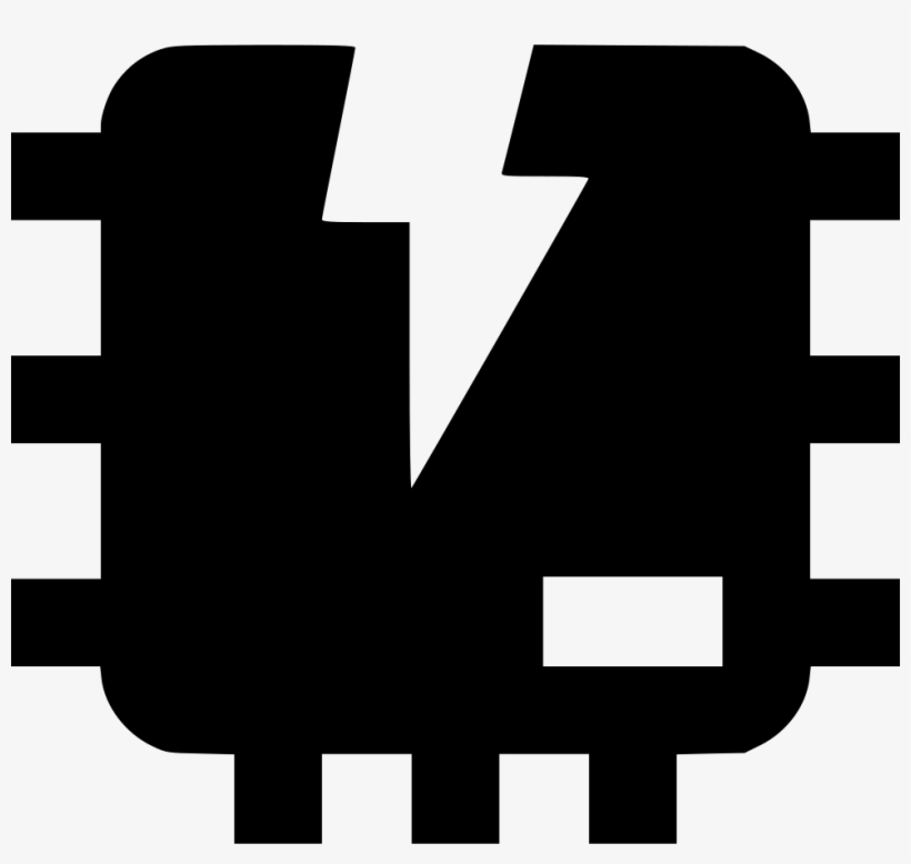 Computer Chip Broken Comments - Computer, transparent png download