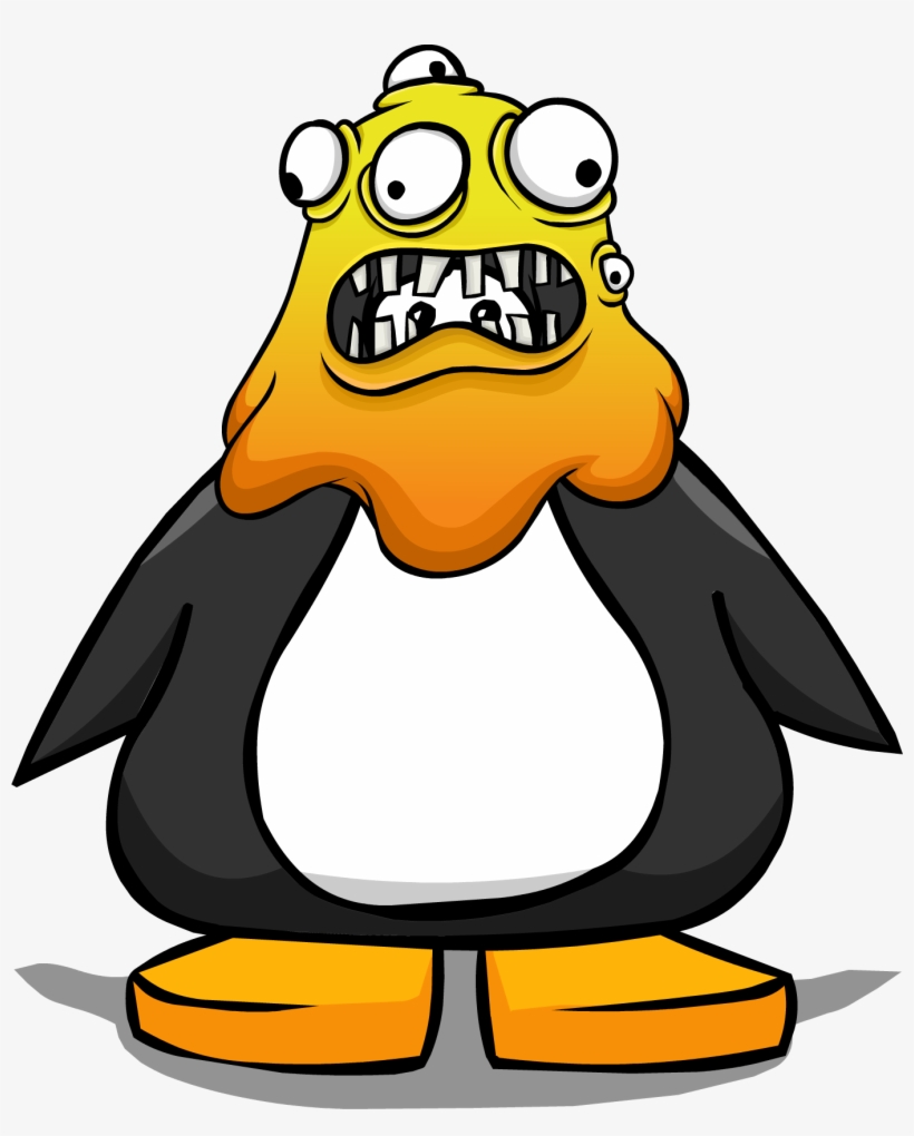 Orange Blob Pc - Penguin With Hard Hat, transparent png download