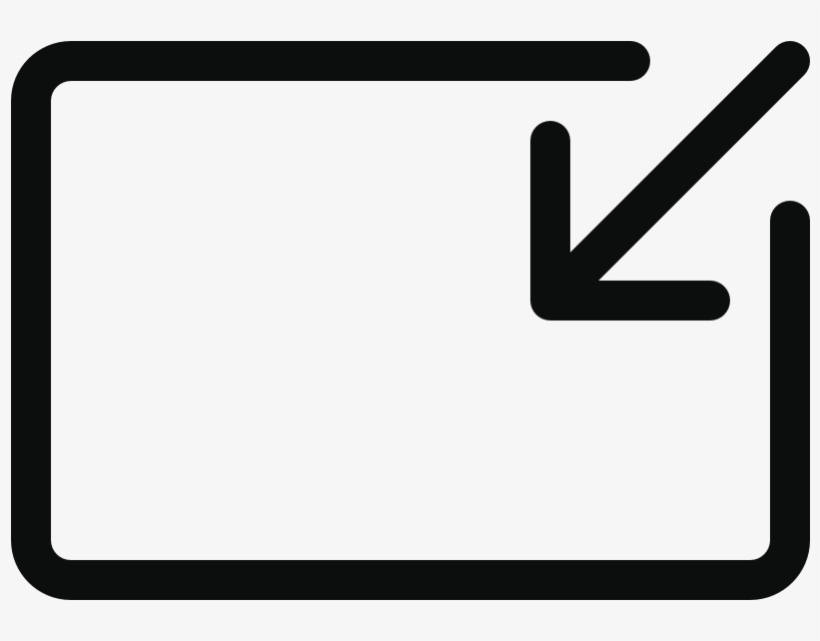 Arrow Fullscreen Box Exit - Mobile App, transparent png download