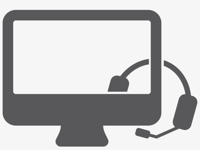 Desktop Monitor Icon - Technical Support Clipart, transparent png download