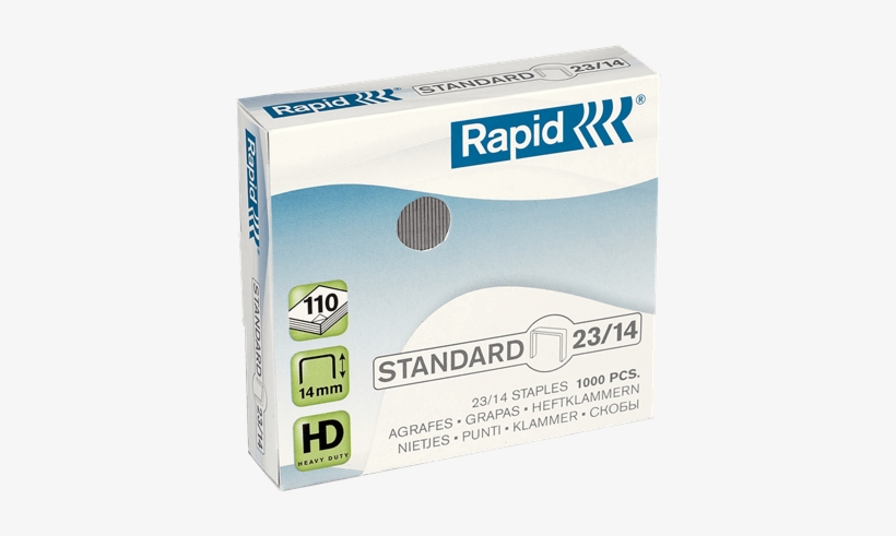 Rapid Standard Staples 23/14 - Rapid Staples Standard 23/14 Box Of 1000, transparent png download