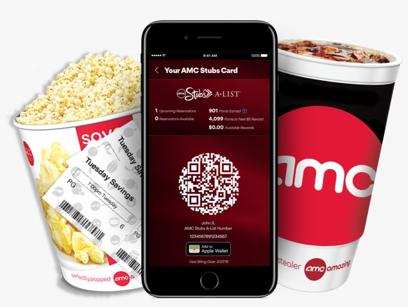 Amc Stubs A-list - Amc Stubs A List, transparent png download