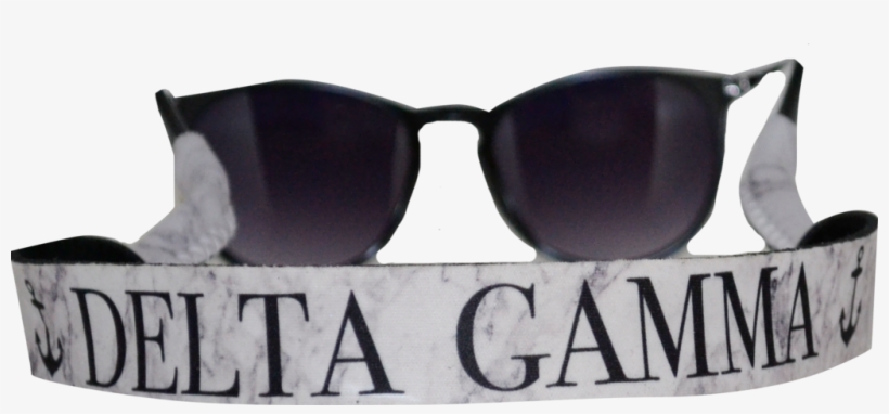 Delta Gamma Sunglass Strap Marble Theme - Shadow, transparent png download