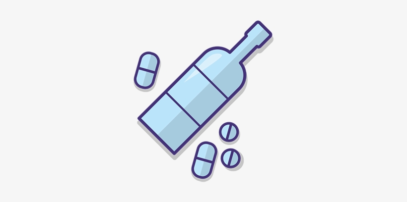 Alcohol Clipart Drug Use - Alcohol And Drugs Clipart, transparent png download