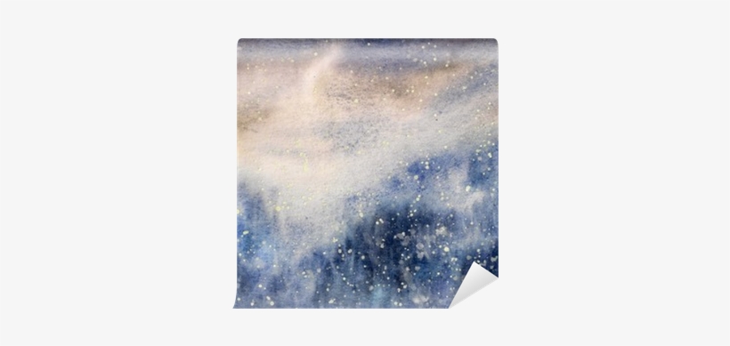 Abstract Texture Snowy Blizzard Winter Watercolor Painted - Watercolor Painting, transparent png download