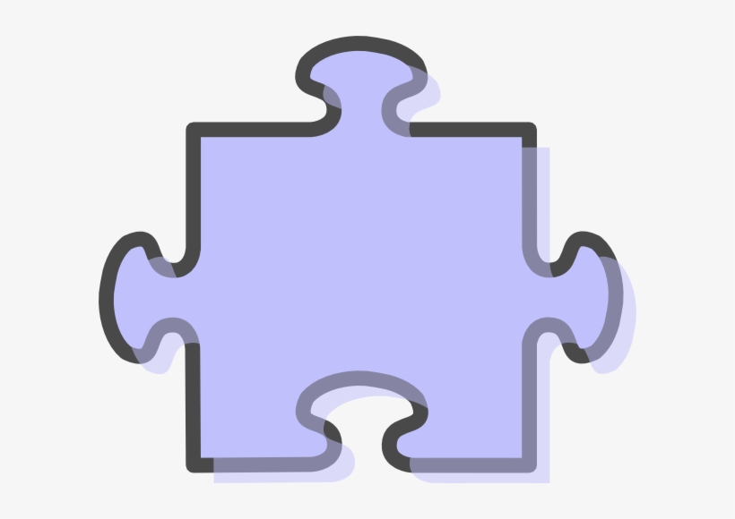 Jigsaw Blue Svg Clip Arts 600 X 500 Px, transparent png download