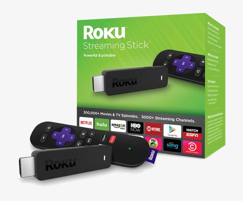 Roku - Roku Streaming Stick 2017, transparent png download