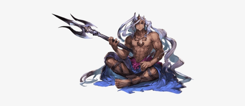 Poseidon Npc - Poseidon Gbf, transparent png download