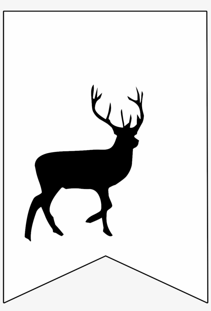 Stag - Deer Clipart Silhouette, transparent png download