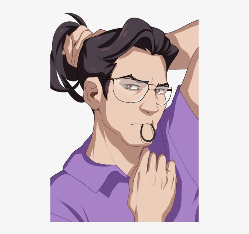 Finished Version Of That Last Sketch - Dream Daddy Damien Glasses, transparent png download