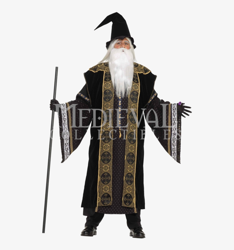 Svg Transparent Library Men S Costume Pinterest Medieval - Deluxe Wizard Adult Costume, transparent png download