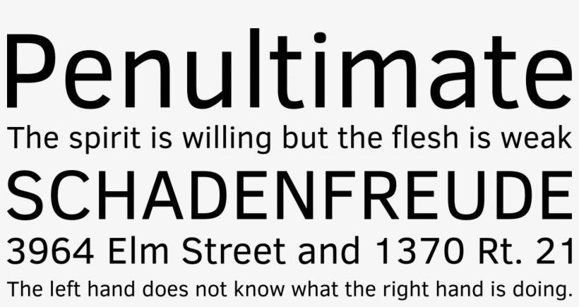 Clear Sans Font Phrases - Droid Sans Font, transparent png download