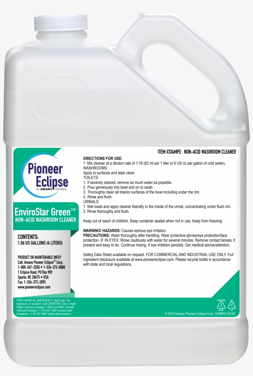 334 Mpe Esg Non-acid Washroom Cleaner Media - Soil, transparent png download