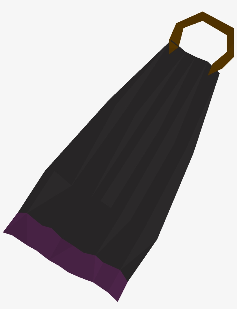 Black Cape Detail - Runescape Black Cape, transparent png download