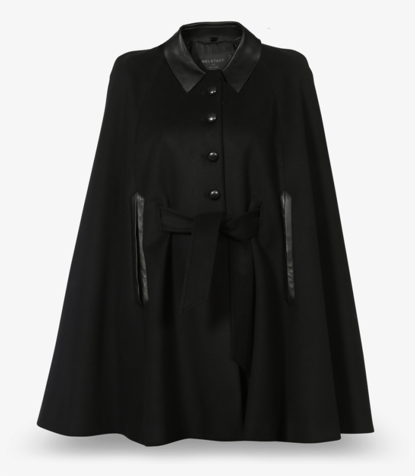Belstaff Liv Tyler Marley Cape, Black - Cardigan, transparent png download