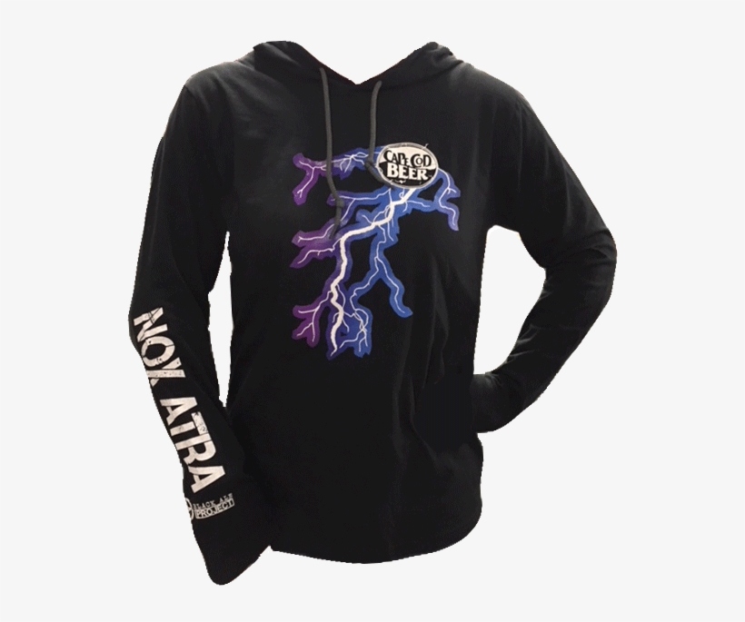 Nox Atra Long Sleeve Hooded T-shirt - Long-sleeved T-shirt, transparent png download