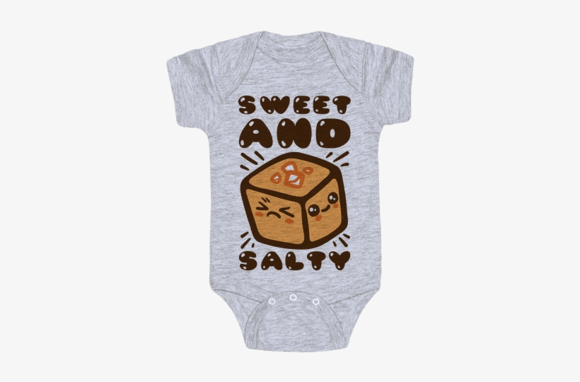 Sweet And Salty Baby Onesy - Daddy Game Onesies, transparent png download
