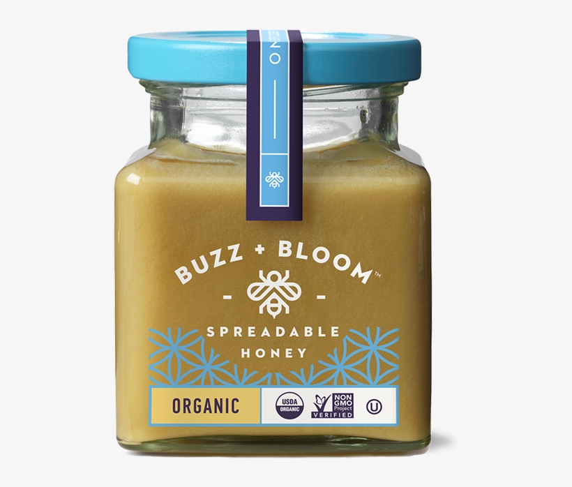 Delicious On Toast, Biscuits, Bagels & Waffles Or As - Buzz + Bloom Honey - 12 Oz, transparent png download