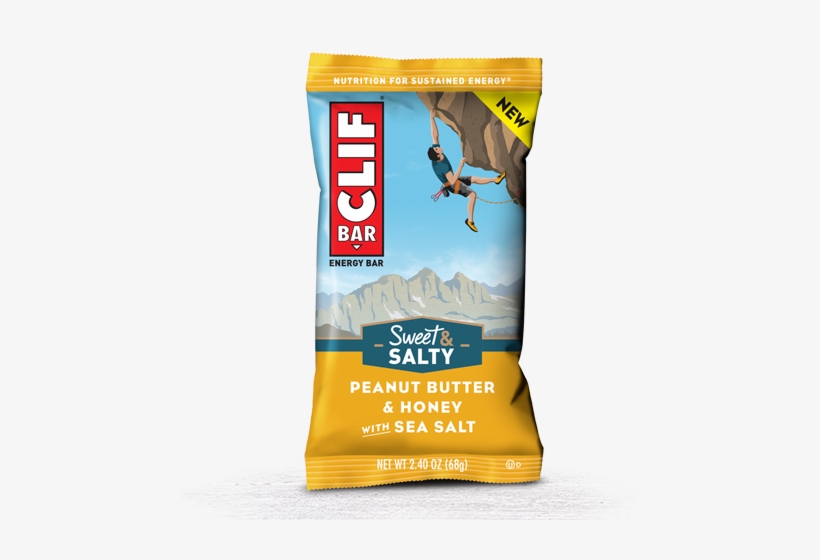 Peanut Butter & Honey With Sea Salt Packaging - Clif Sweet And Salty, transparent png download