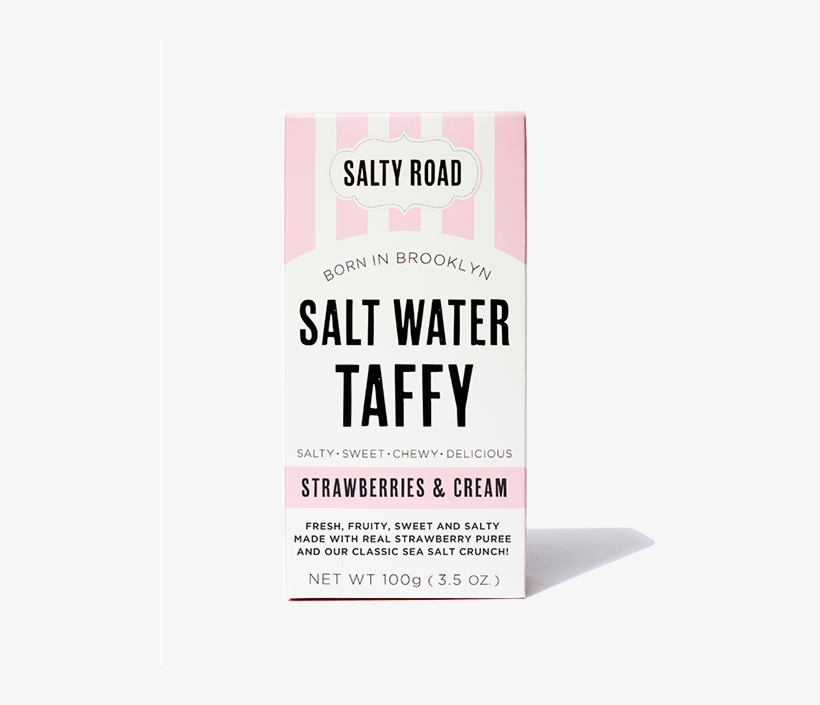 Strawberries & Cream Salt Water Taffy - Salty Road Peppermint Salt Water Taffy, transparent png download