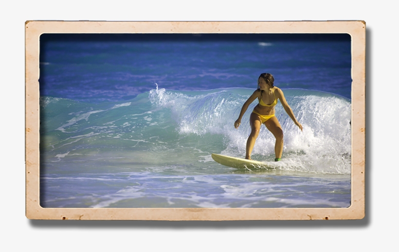 Girl Surfing - Hilton Head Island Water Quality, transparent png download