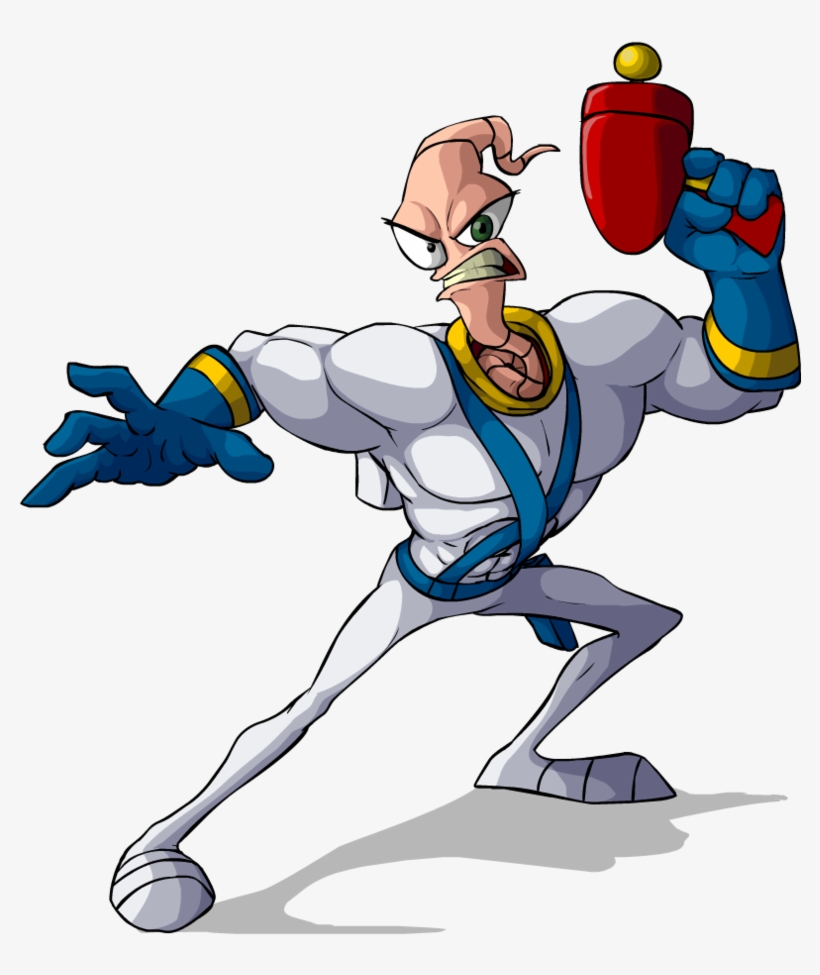 Yeah, I Can See The Space Dandy, But Where Does The - Earth Worm Jim, transparent png download
